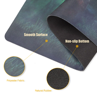 Tapis de souris de jeu imprimé anime personnalisé, résistant à l'eau, en stock, forme personnalisée, taille personnalisée, base en caoutchouc antidérapante pour les dortoirs étudiants