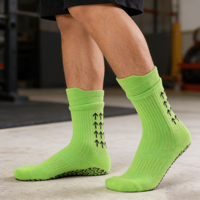 Chaussettes de football pour hommes de haute qualité, écologiques, respirantes, antidérapantes, avec semelle en tissu éponge absorbant la transpiration, chaussettes de sport personnalisées en gros