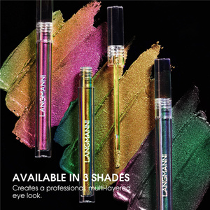 Set <span class=keywords><strong>de</strong></span> Sombras <span class=keywords><strong>de</strong></span> Ojos Langmanni Wonder Peacock Ember <span class=keywords><strong>de</strong></span> 3 Tonos, Multichrome, Metálicas, Brillantes y Líquidas, Marca Privada - Product Image 4