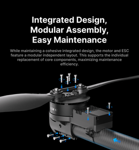 Kit Moteur Intégré ESC Hélice E8 pour Système de Propulsion de Drones Agricoles, de Relevés et de Transport de Marchandises à Charge Lourde - Product Image 4