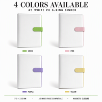 Großhandel Maßgefertigtes A5 6-Ring Ordner Kartenalbum 4 Taschen Macaron PU-Leder Loseblatt Flip Fotokartensammelbuch