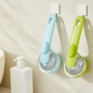 Soft Silicone Pet <b>Bathing</b> Brush Long Handle Cat and <b>Dog</b> Grooming Comb PP Material Pet Cleaning Supply - Product Image 5