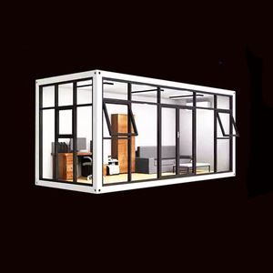 Casa Contenedor Modificada, Diseño Moderno Rectangular, Casa Contenedor con Pared de Vidrio - Product Image 1