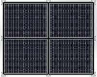 Tuiles solaires photovoltaïques TOPCON monocristallines, brillantes la nuit, générant de l'électricité, imperméables, antidérapantes, zéro carbone