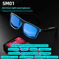 Gafas de Sol Inteligentes Inalámbricas con Cancelación de Ruido, Resistentes al Agua IPX4, con Puerto de Carga Tipo-C y Control Táctil, para Música