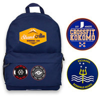 Logo 3d en pvc, étiquette de sac d'école imperméable en caoutchouc souple, logo de sac à dos, patchs de pays