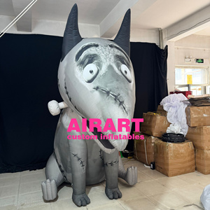 Modèle de chien gonflable d'Halloween, accessoire de décoration, chien gonflable féroce/méchant, figurine animale gonflable personnalisée, chien des enfers gonflable - Product Image 4