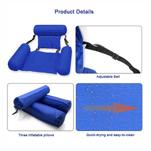 Materassi ad aria con schienale fila galleggiante spiaggia piscina gonfiabile amaca ad acqua letto di <span class=keywords><strong>mare</strong></span> ad acqua - Product Image 6