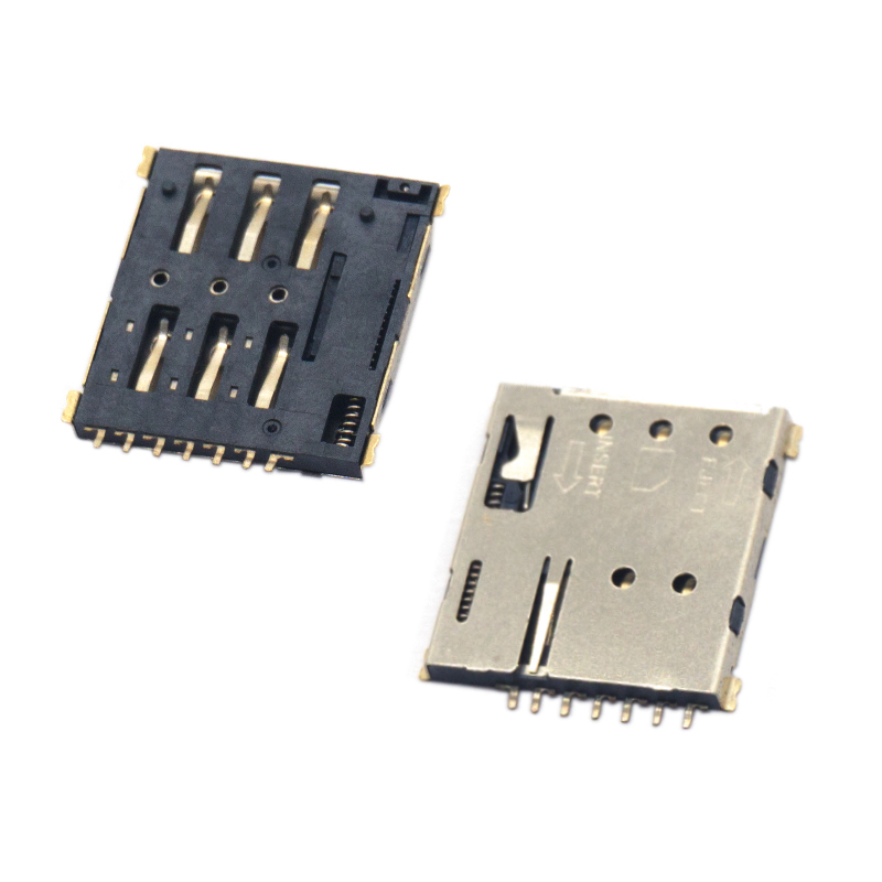 Стабильная Производительность Push Type планшет nano sim-карта гнездо разъем