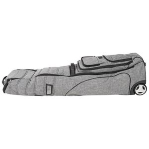 Bolsa de viaje de golf personalizada de fábrica BSCI, bolsa de viaje de golf portátil gris con ruedas - Product Image 6