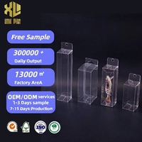 Présentoir personnalisé d'appâts en PVC PET Boîte d'emballage pliable en plastique transparent pour leurre de pêche