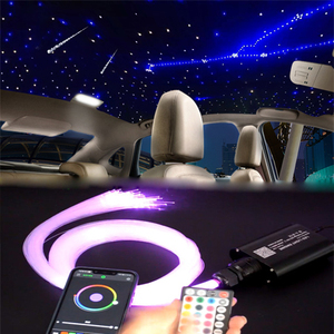 Kit de luz de techo de estrella de techo de fibra óptica <span class=keywords><strong>LED</strong></span> RGB 12V RF H7 forma de bombilla con Control de aplicación para techo de estrella de techo de <span class=keywords><strong>coche</strong></span> - Product Image 1