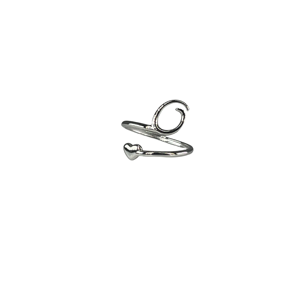 Fashion <b>Rings</b> 316L Stainless Steel PVD Gold Plating Sustainable Resistant Heart Design For Women - Product Image 1