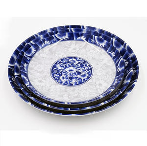 <span class=keywords><strong>Platos</strong></span> <span class=keywords><strong>de</strong></span> Servir <span class=keywords><strong>de</strong></span> <span class=keywords><strong>Melamina</strong></span> con Diseño Inspirado en la Porcelana Azul y Blanca China con Motivo Floral Ornamentado - Product Image 6