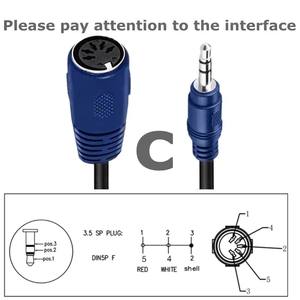 ปลั๊ก DIN 5 พินตัวเมียถึง 3.5 มม.(1/8 นิ้ว) <span class=keywords><strong>TRS</strong></span> สเตอริโอแจ็คตัวผู้สายแปลงสำหรับคีย์บอร์ด <span class=keywords><strong>MIDI</strong></span> IK มัลติมีเดีย - Product Image 6