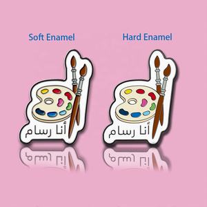 Moule gratuit Souvenirs Travail <span class=keywords><strong>social</strong></span> Travail Épingles en émail Broche Aimant en métal Badge Autocollant pour téléphone portable - Product Image 4