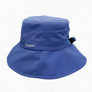 Neues Design Bedruckte <span class=keywords><strong>Flymoon</strong></span> Strand-Sonnenhüte Wendbare Fischerhüte Großhandel Polyester Weich Atmungsaktiv Modische Rüschen-Fischerhüte - Product Image 1