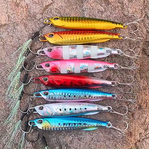 Top Right jig102 10g ~ 60g chậm Pitch jigs kim loại <span class=keywords><strong>Jig</strong></span> lure jigging lure nước mặn kim loại đúc Lure - Product Image 3