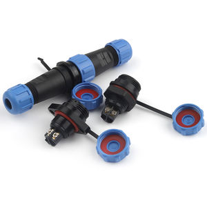 LP/SP13 IP68 Водонепроницаемый 2/3Pin штекер гнездовой розетки, авиационная задняя гайка/фланец/стыковочный разъем, крепежный винтовой проводка панели - Product Image 2