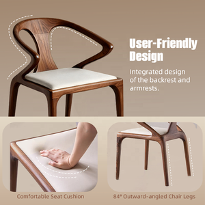 <span class=keywords><strong>Chaise</strong></span> <span class=keywords><strong>de</strong></span> salle à manger moderne en bois massif, <span class=keywords><strong>chaise</strong></span> <span class=keywords><strong>de</strong></span> <span class=keywords><strong>bureau</strong></span> ergonomique en cuir, <span class=keywords><strong>chaise</strong></span> <span class=keywords><strong>de</strong></span> restaurant avec dossier incurvé, fauteuil - Product Image 5