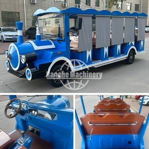 Minibús Turístico Eléctrico de Alta Calidad, 11 Plazas, Motor de 5kw, Batería de Plomo-Ácido, Puerta de Cristal Transparente, Parque de Atracciones - Product Image 5