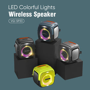 MICCELL Enceinte sans fil portable avec lumière LED multicolore, effet feux d'artifice, pour jeux, karaoké et musique disco - Product Image 2