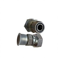 Raccord hydraulique droit forgé de qualité fiable en acier au carbone et acier inoxydable, adaptateur scellé