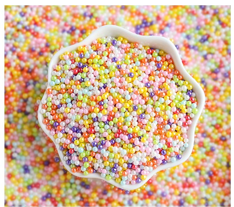 2mm Pearls and colored beads