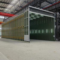 Cabine de peinture mobile télescopique 2026 à entraînement électrique, gonflable et rétractable