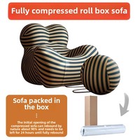 Canapé inclinable en éponge compressée pour maman, chaise de loisir simple, style italien, canapé alien de célébrité sur Internet