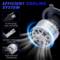 Ampoule de phare LED Espumoso Super Bright H4 6000K 120W 14000LM H1 H3 H4 H7 H11 9005 9006 9012 IP68 étanche