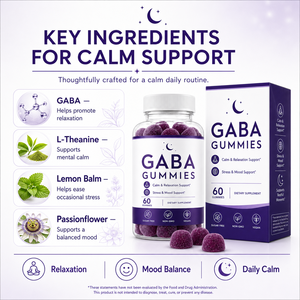 Gummies GABA pour le sommeil avec L-Théanine et <span class=keywords><strong>Passiflore</strong></span> 250mg – Soutien à la relaxation, sans sucre, végétaliennes, ODM - Product Image 5