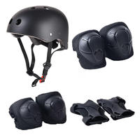 Ensemble de casque de sécurité réglable et respirant multisports pour enfants, avec protections pour les genoux et les coudes, pour le skateboard, la trottinette, le vélo d'équilibre et le roller