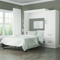 Lit mural Queen Murphy GIVANSSIE en chêne, mobilier de chambre moderne de luxe, avec système de levage facile, garantie de 3 ans, prix fabricant