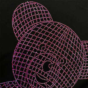 T-shirt court ample vintage délavé au soleil avec broderie et strass personnalisés - Product Image 3