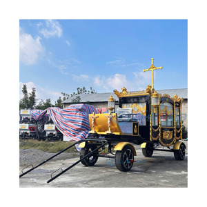White Electric Vehicles Funeral Vintage Car Supplier Electric High Quality Funeral Classic Hearse Special Transportation - Product Image 6