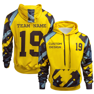 <span class=keywords><strong>Sudadera</strong></span> con capucha de cuello redondo con estampado completo con bolsillos de canguro, suéter Unisex de algodón cómodo de gran tamaño, sudaderas lisas - Product Image 3