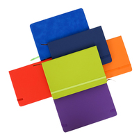 Carnets promotionnels personnalisés en gros à faible MOQ, format A4 A5, esthétiques, en lin, avec couverture rigide en cuir PU, pour étudiants