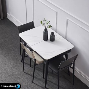 Quảng Đông Phật Sơn Sang Trọng Có Thể Gập Lại Bàn Ăn 1.0M Hình Chữ Nhật Kính Thiên Văn Slate Cho Hộ Gia Đình Nhỏ Căn Hộ Căng Có Thể truy cập - Product Image 5