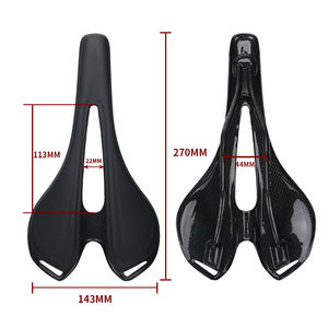 Selle de vélo en cuir pour femme sans logo, simple, avec ventilation, super légère, pour <span class=keywords><strong>VTT</strong></span> et vélo de route - Product Image 1