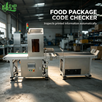 Équipement d'inspection visuelle en acier inoxydable de qualité alimentaire pour la vérification des codes alphanumériques sur les sacs alimentaires et la séparation des défauts