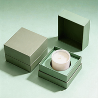 Cajas de Regalo para Velas Aromáticas Reciclables con Logotipo Personalizado, Laminación Mate, Empaque de Cartón de Lujo para Perfumes y Aceites Esenciales