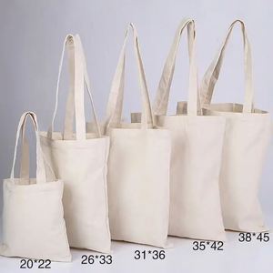 Wholesale Eco Friendly Bulk Waterproof Blank Sublimation Custom Reusable Printable <b>Canvas</b> Tote Bags - Product Image 3