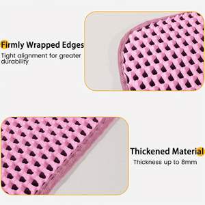 แผ่นรองซับฉี่สัตว์เลี้ยง EVA แบบขายส่ง ทนทานต่อการสึกหรอ กันลื่น พับได้ ซักล้างทำความสะอาดได้ พร้อมกล่องกรองทราย - Product Image 4