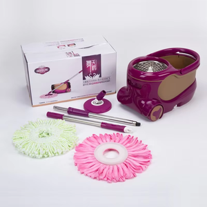 Dooso Home Kitchen Productos <span class=keywords><strong>de</strong></span> limpieza Fregona <span class=keywords><strong>de</strong></span> microfibra giratoria sin esfuerzo y cubo con ruedas Set Fregonas Limpieza <span class=keywords><strong>de</strong></span> pisos - Product Image 6