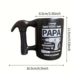 <span class=keywords><strong>Taza</strong></span> de Cerámica Estilo Martillo <span class=keywords><strong>PAPA</strong></span>, para Camping, Práctica, Regalo para el Día del Padre, Creativa, con Forma de Herramienta - Product Image 5