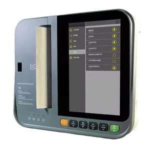 Monitor <span class=keywords><strong>ECG</strong></span> de Cardiología electrocardiógrafo de 12 canales y 12 derivaciones, instrumento veterinario de 12 canales, con monitor de <span class=keywords><strong>ECG</strong></span>, para uso veterinario, de 2 a 30 cm - Product Image 2