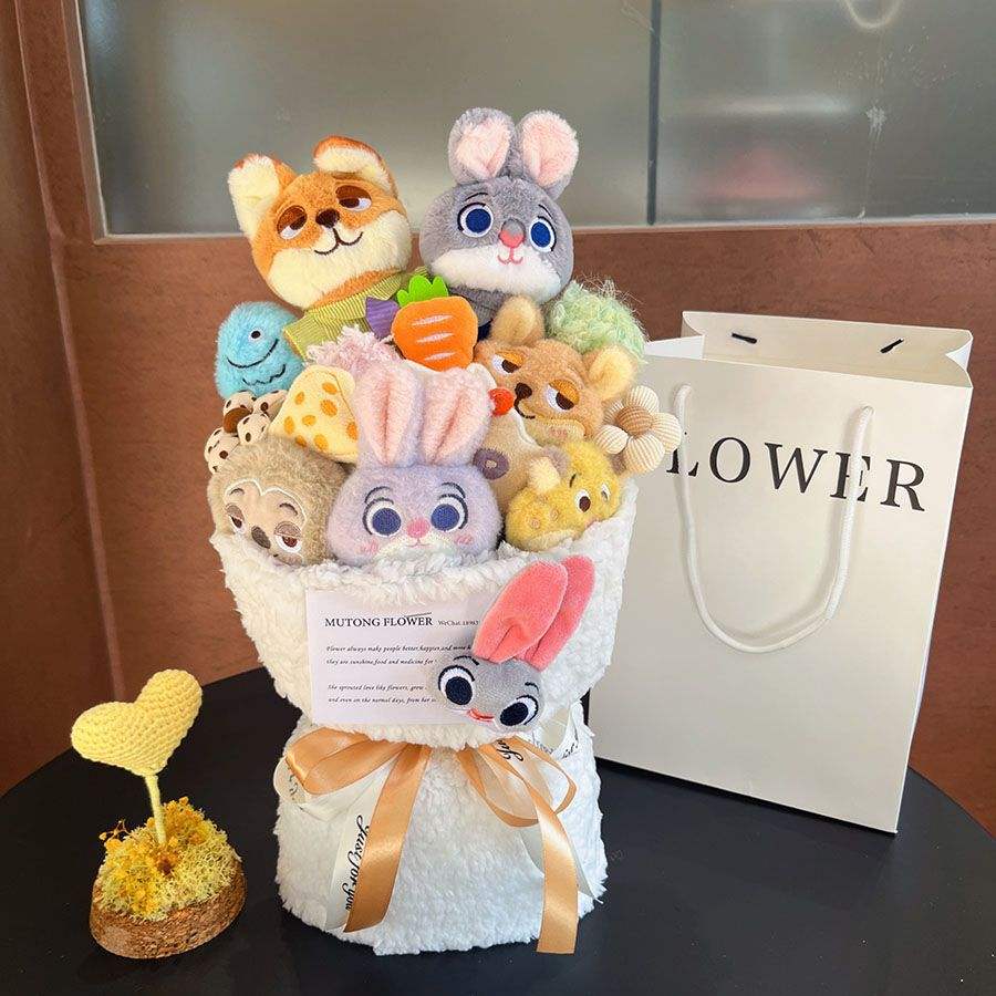 ช่อดอกไม้สไตล์คู่รัก + การ์ด