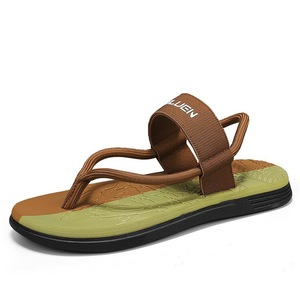 Tongs pour hommes à semelle souple, sandales d'extérieur antidérapantes, chaussures de plage d'été, semelle intermédiaire en EVA, semelle extérieure en caoutchouc, design à bout ouvert - Product Image 5