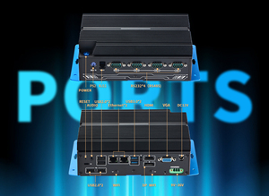 มินิพีซีอุตสาหกรรมไร้พัดลมรุ่นที่ 11 I3 I5 I7 แลนคู่ 4*COM รองรับจอแสดงผลสามจอ <span class=keywords><strong>Win1</strong></span> IoT Linux ระบบอัตโนมัติอุตสาหกรรม คอมพิวติ้งแบบ Edge - Product Image 3